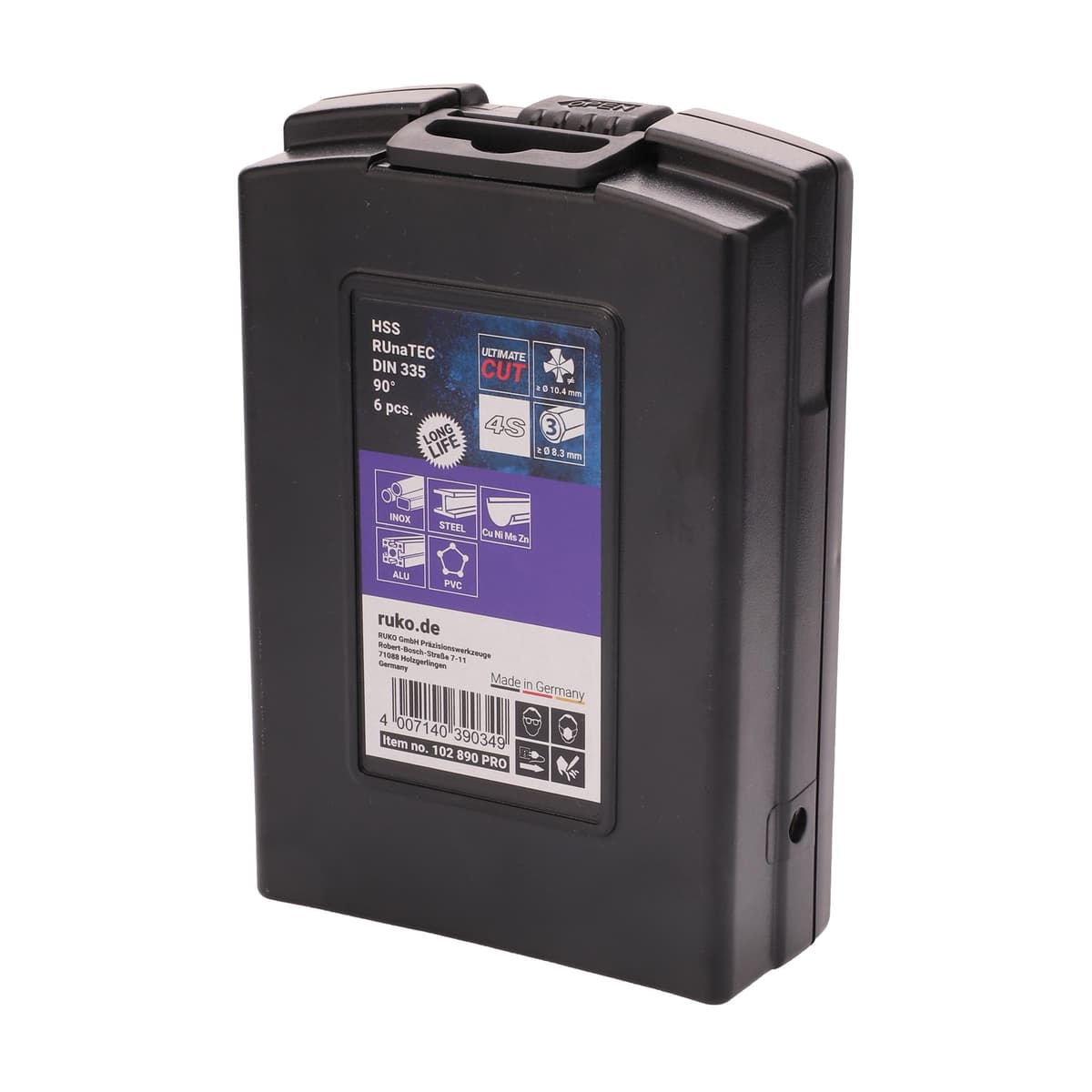 Набор зенковок RUKO UltimateCut 4S 90° 6,3-20,5 мм HSS-G RUnaTEC 4z 6 шт 102890PRO
