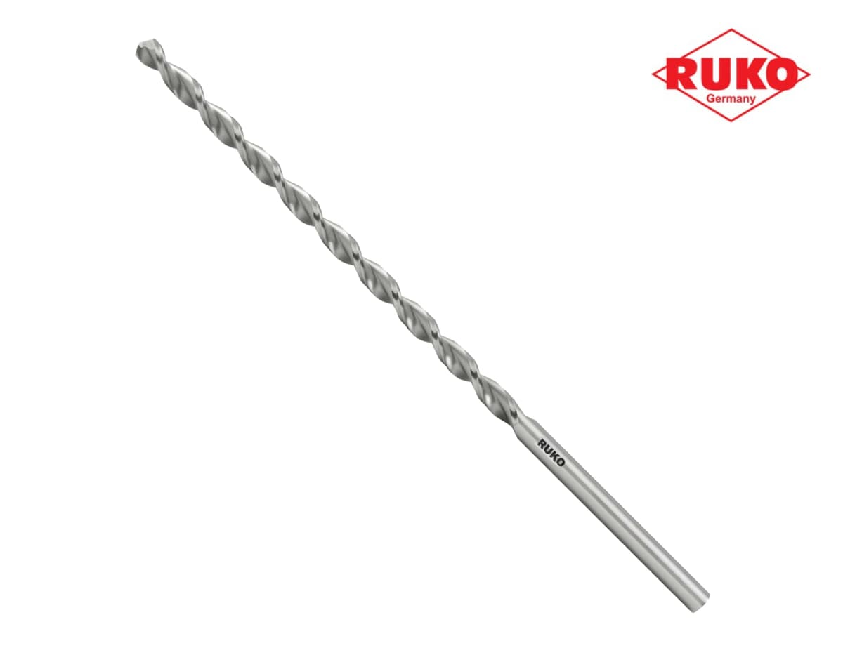 Сверло экстрадлинное по металлу RUKO TL3000 HSS-G 3,2x155/105 мм DIN1869 h8 15xD 130° 254032