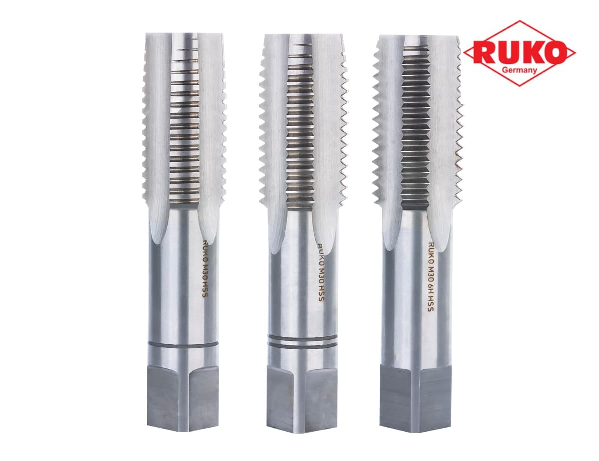Набор метчиков RUKO HSS-G DIN352 6h метрическая резьба М30х3,5 мм 3 шт 230300