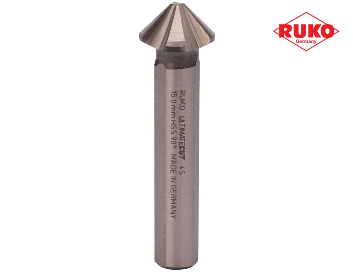 Зенковка RUKO UltimateCut 4S ц/х 90° 15,0 мм HSS-G 4z DIN335C L60 мм Ø10 мм 102878