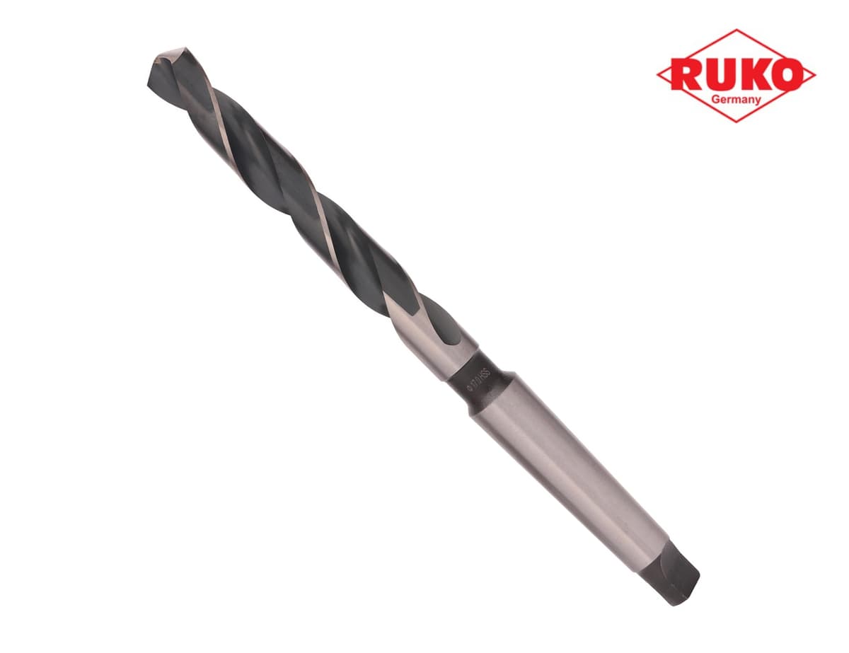 Сверло с коническим хвостовиком RUKO HSS-G 17,0x223/125 мм DIN345 h8 6xD 118° KM2 204170