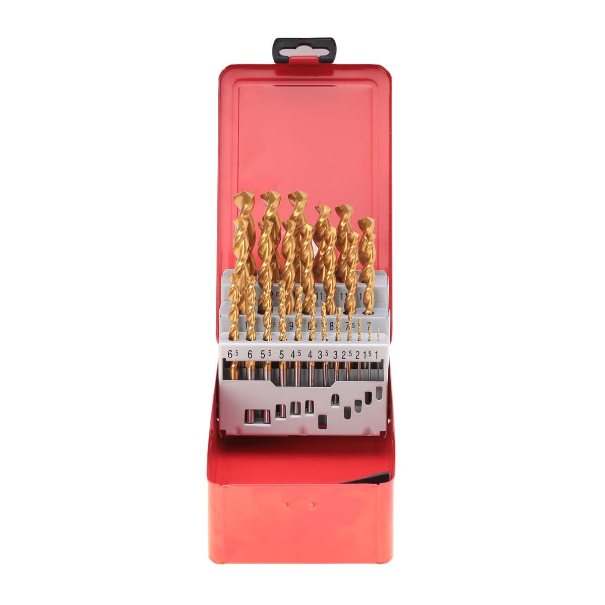 Набор сверл RUKO HSS-G TiN 130° TL3000 DIN338 1,0-13,0 мм 25 шт 258215T