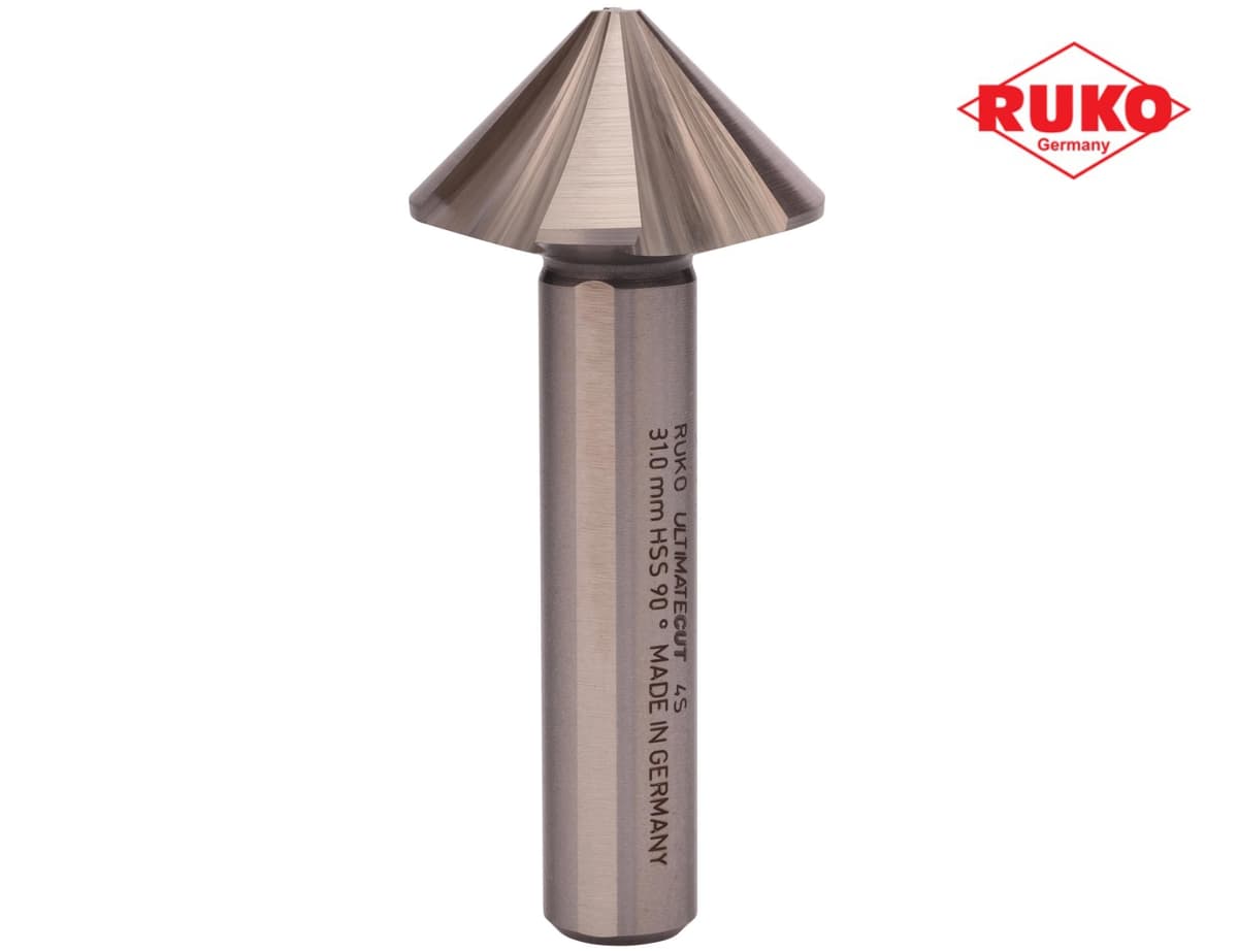 Зенковка RUKO UltimateCut 4S ц/х 90° 31,0 мм HSS-G 4z DIN335C L71 мм Ø12 мм 102885