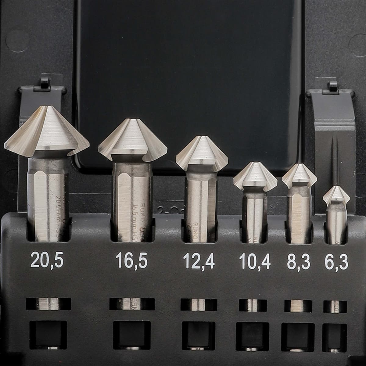 Набор зенковок RUKO UltimateCut 90° 6,3-20,5 мм HSS-G 3z 6 шт 102790RO