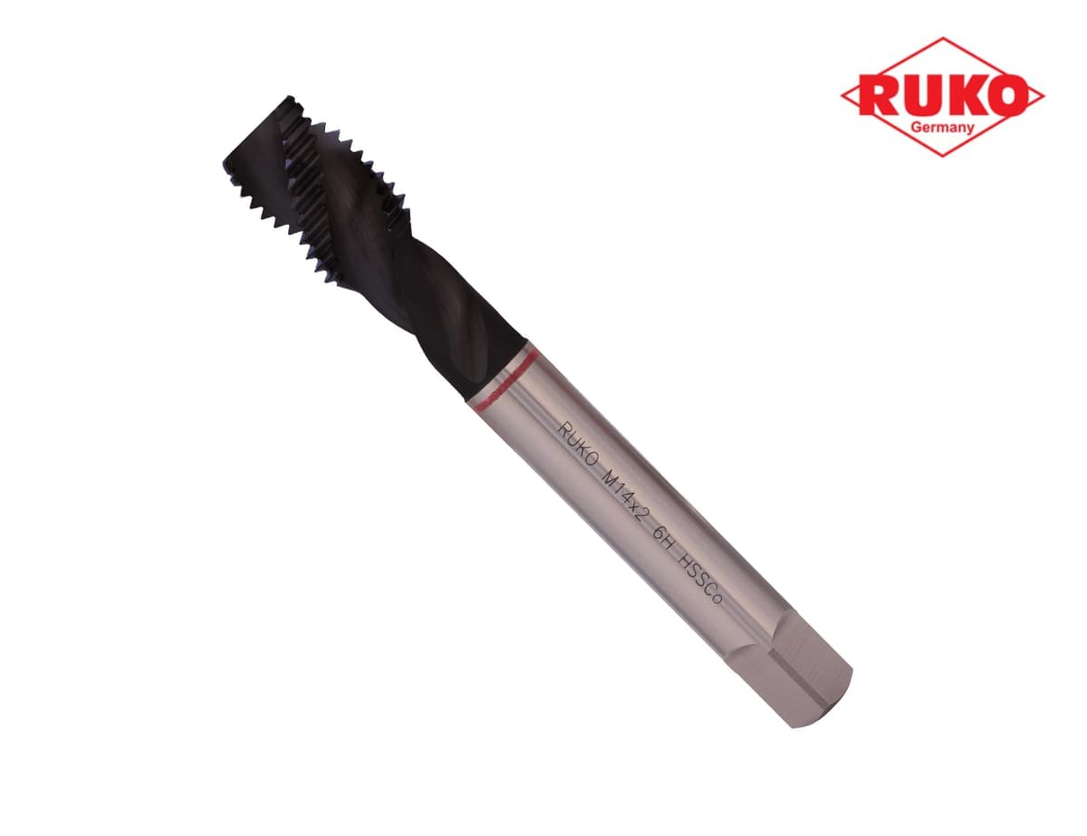 Метчик винтовой машинный RUKO HSSE TiALN DIN376 6h R35 метрическая резьба М14х2,0 мм 233140EF