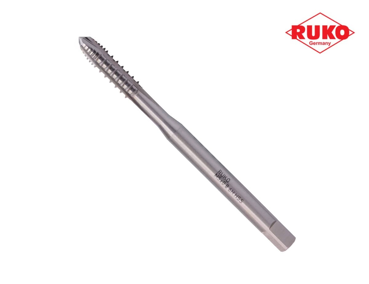 Метчик шахматный машинный RUKO HSS-G DIN371 6h метрическая резьба М5х0,8 мм 272050