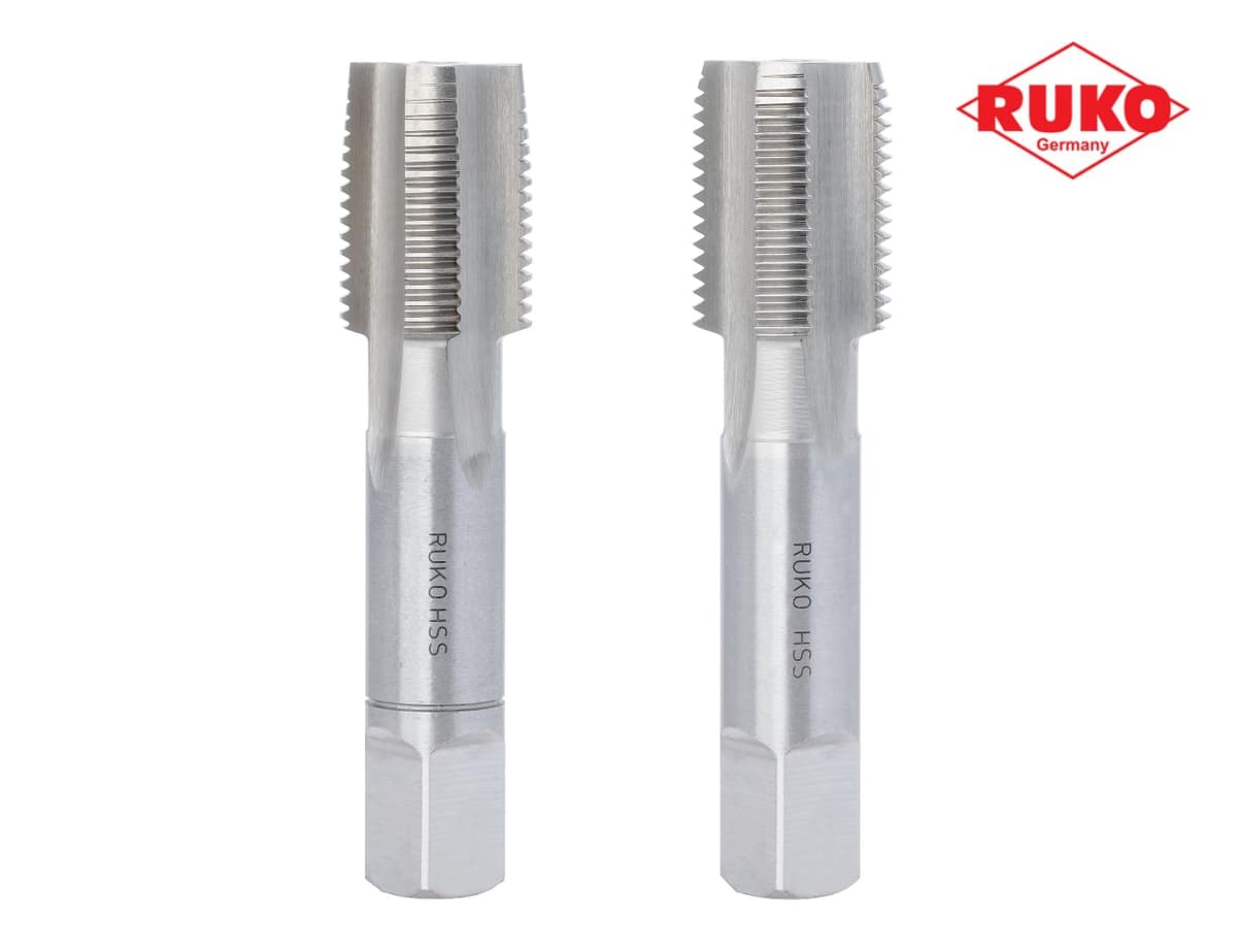 Набор метчиков RUKO HSS-G DIN5157 трубная резьба G 1,3/4"-11 2 шт 236134