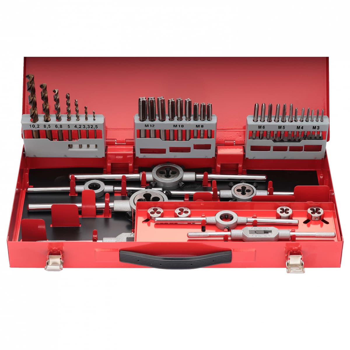 Набор метчиков и плашек RUKO 44 предмета HSSE M3-M12 245030E