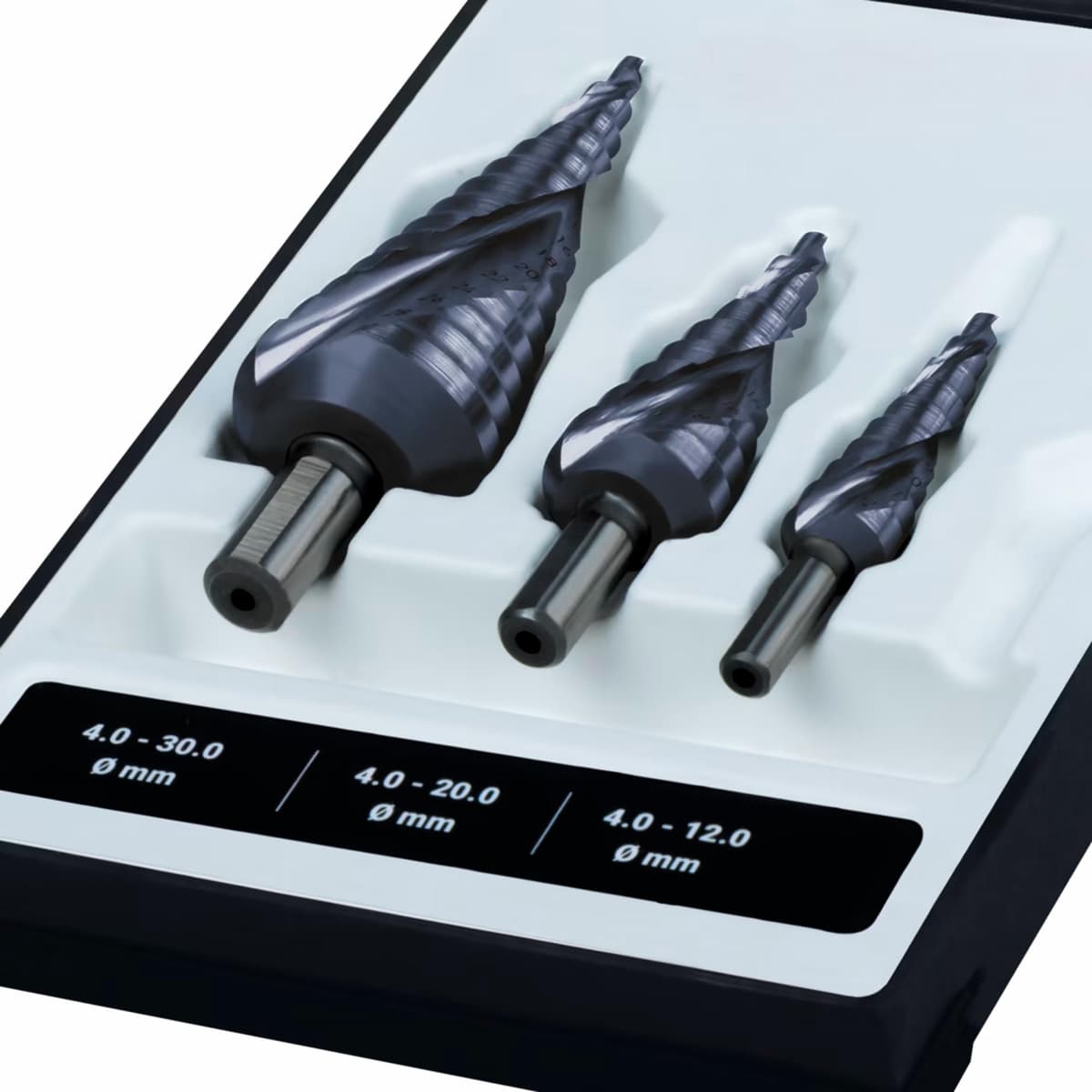 Набор ступенчатых сверл RUKO NextGeneration HSS-G TiALN 4-12/4-20/4-30 мм 3 шт 101026FRK