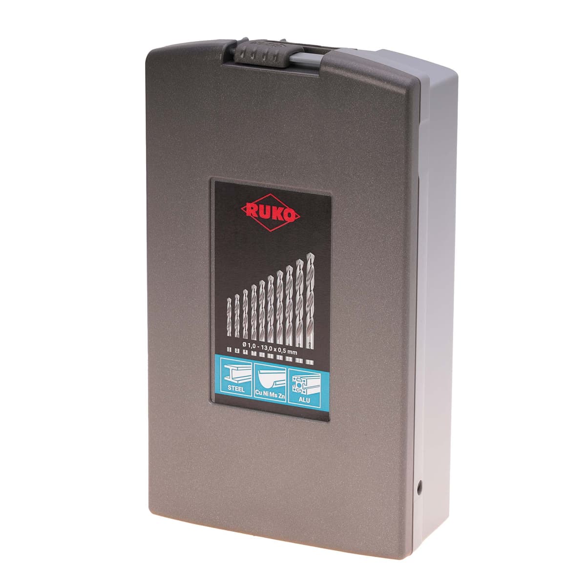 Набор сверл RUKO HSS-G 118° DIN338 1,0-13,0 мм 25 шт 214215RO