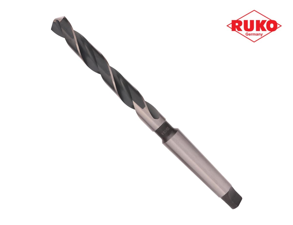 Сверло с коническим хвостовиком RUKO HSS-G 16,5x223/125 мм DIN345 h8 6xD 118° KM2 204165