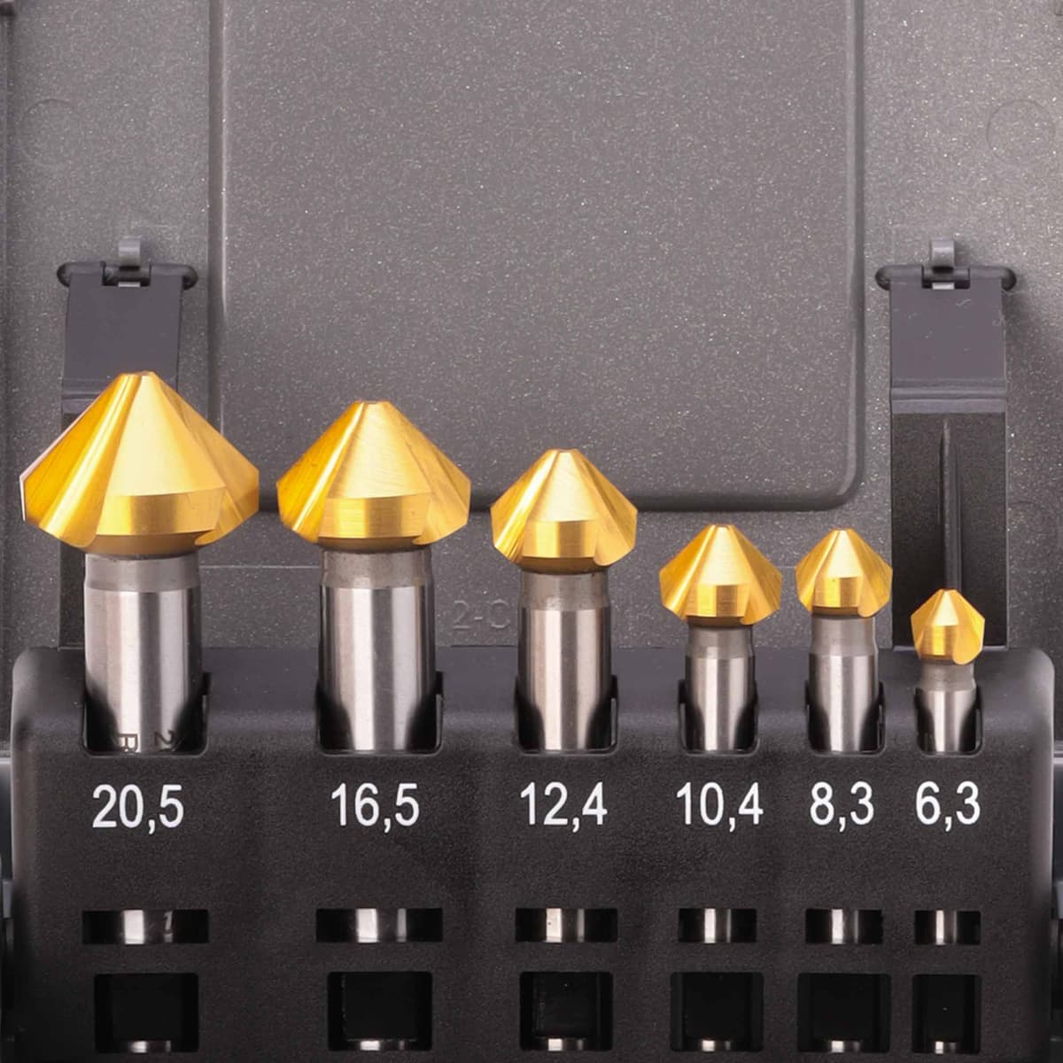 Набор зенковок RUKO 90° 6,3-20,5 мм DIN335C HSS-G TiN 3z 6 шт 102152TRO