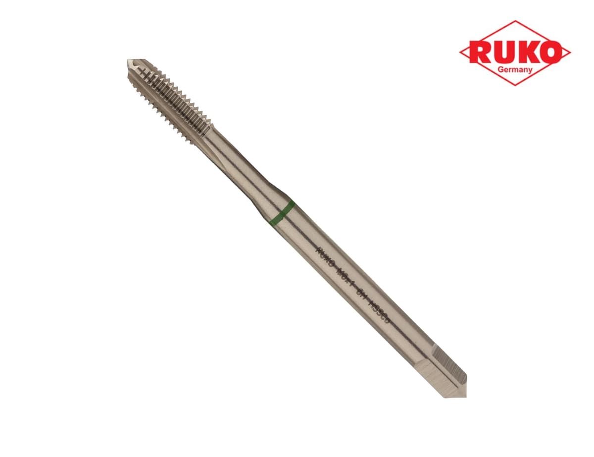 Метчик машинный RUKO HSSE DIN371 6h метрическая резьба М6х1,0 мм 232060E