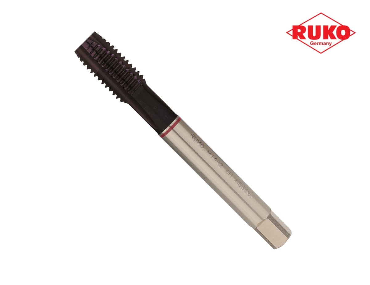 Метчик машинный RUKO HSSE TiALN DIN376 6h метрическая резьба М14х2,0 мм 232140EF