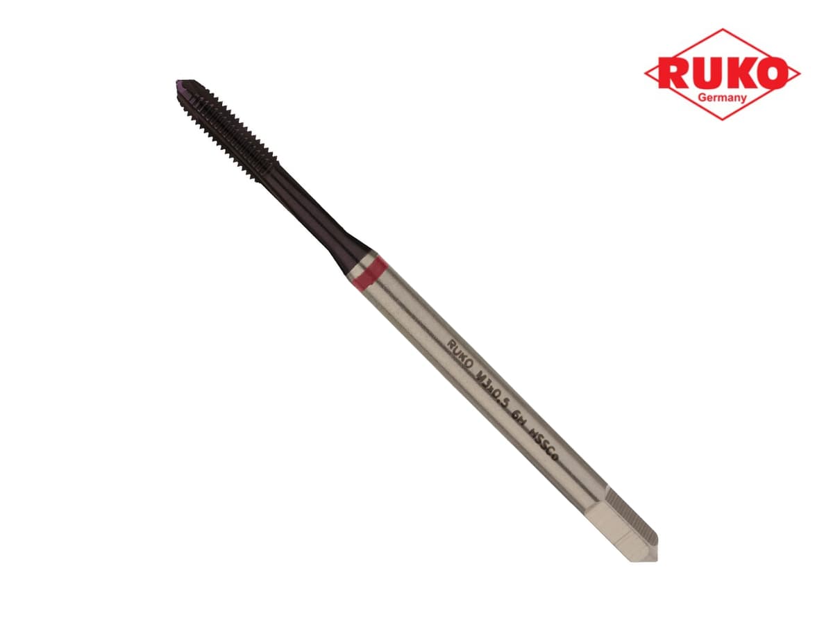 Метчик машинный RUKO HSSE TiALN DIN371 6h метрическая резьба М3х0,5 мм 232030EF
