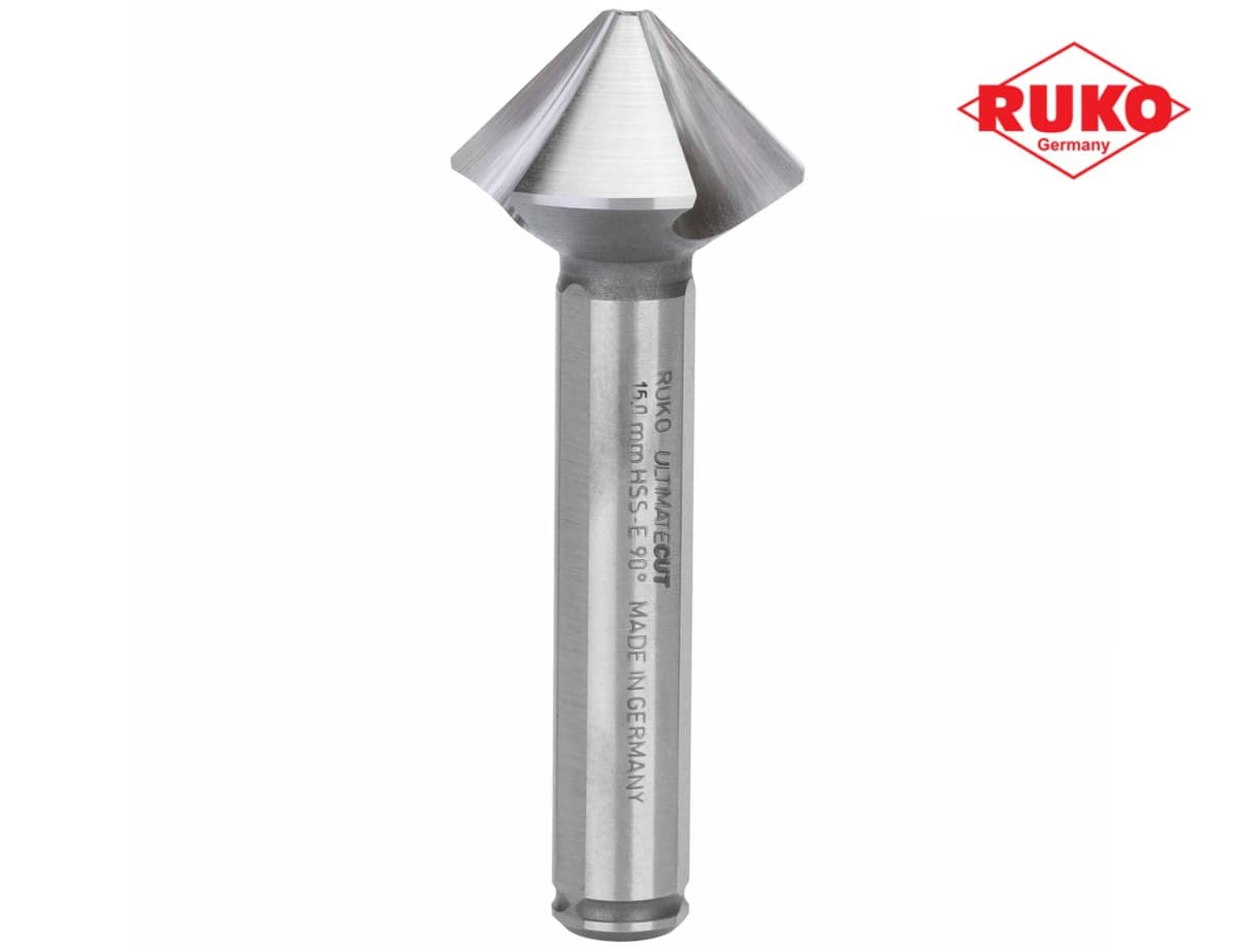 Зенковка RUKO UltimateCut ц/х 90° 15,0 мм HSSE-Co5 3z DIN335C L60 мм Ø10 мм 102778E