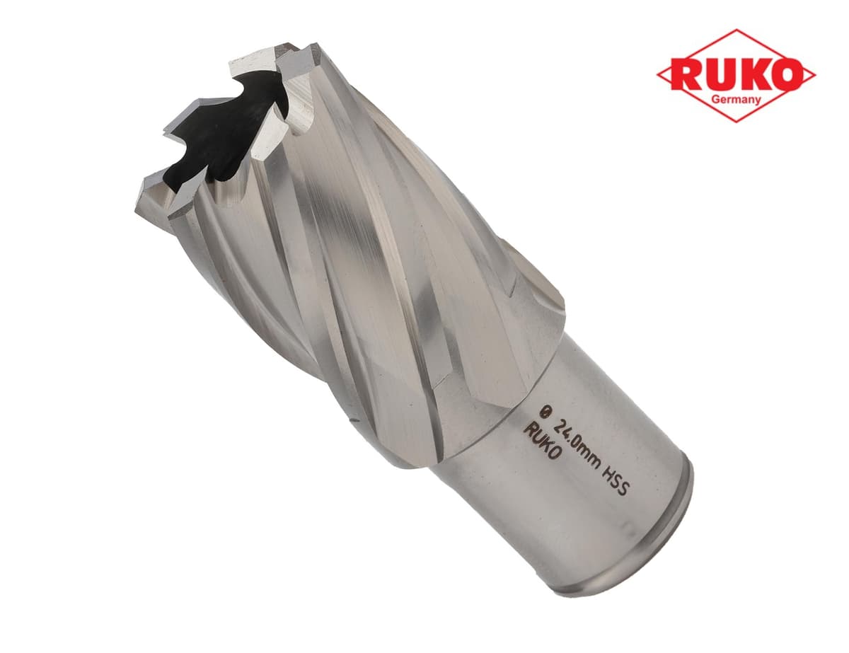 Сверло корончатое RUKO HSS-G 25х63/30 мм Weldon19 108225