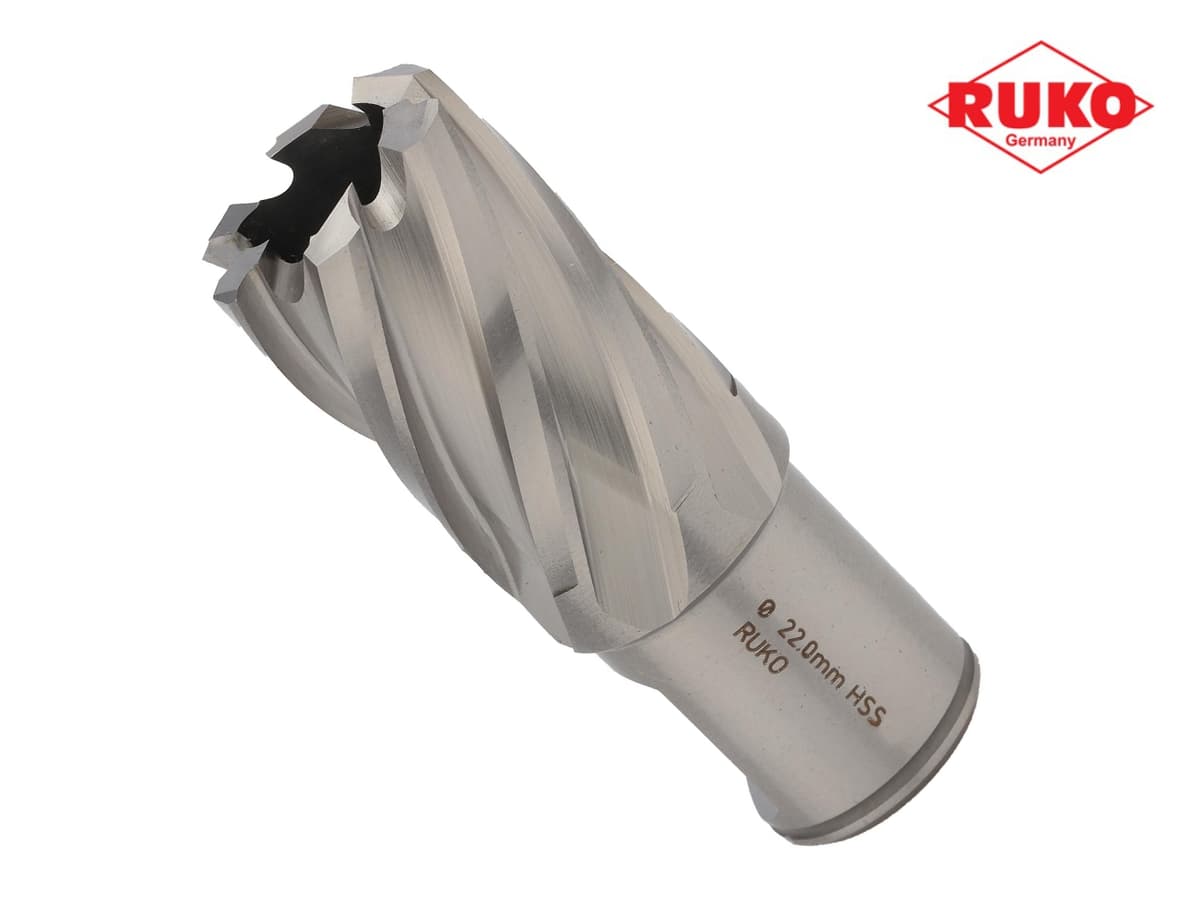 Сверло корончатое RUKO HSS-G 23х63/30 мм Weldon19 108223