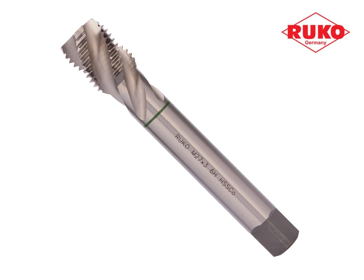 Метчик винтовой машинный RUKO HSSE DIN376 6h R35 метрическая резьба М27х3,0 мм 233270E