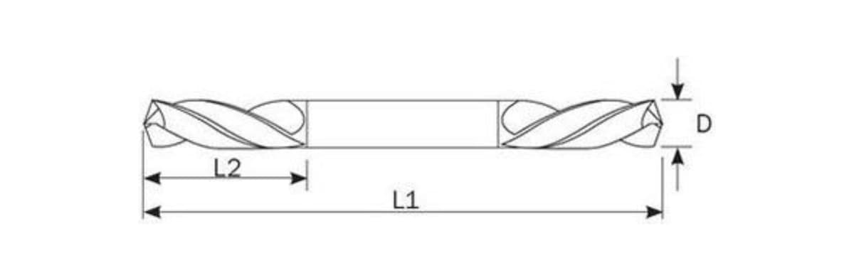 Сверло двустороннее RUKO HSS-G 5,2х62/17 мм DIN 1421C h8 3xD 130° 252052