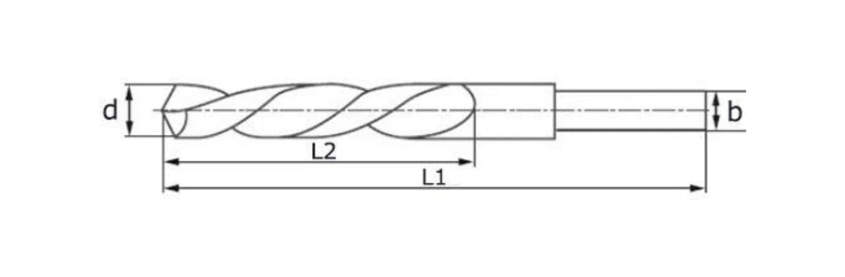 Сверло с проточенным хвостовиком по металлу RUKO HSS-R 24,0x205/140 мм DIN338 h8 5xD 118° 200240
