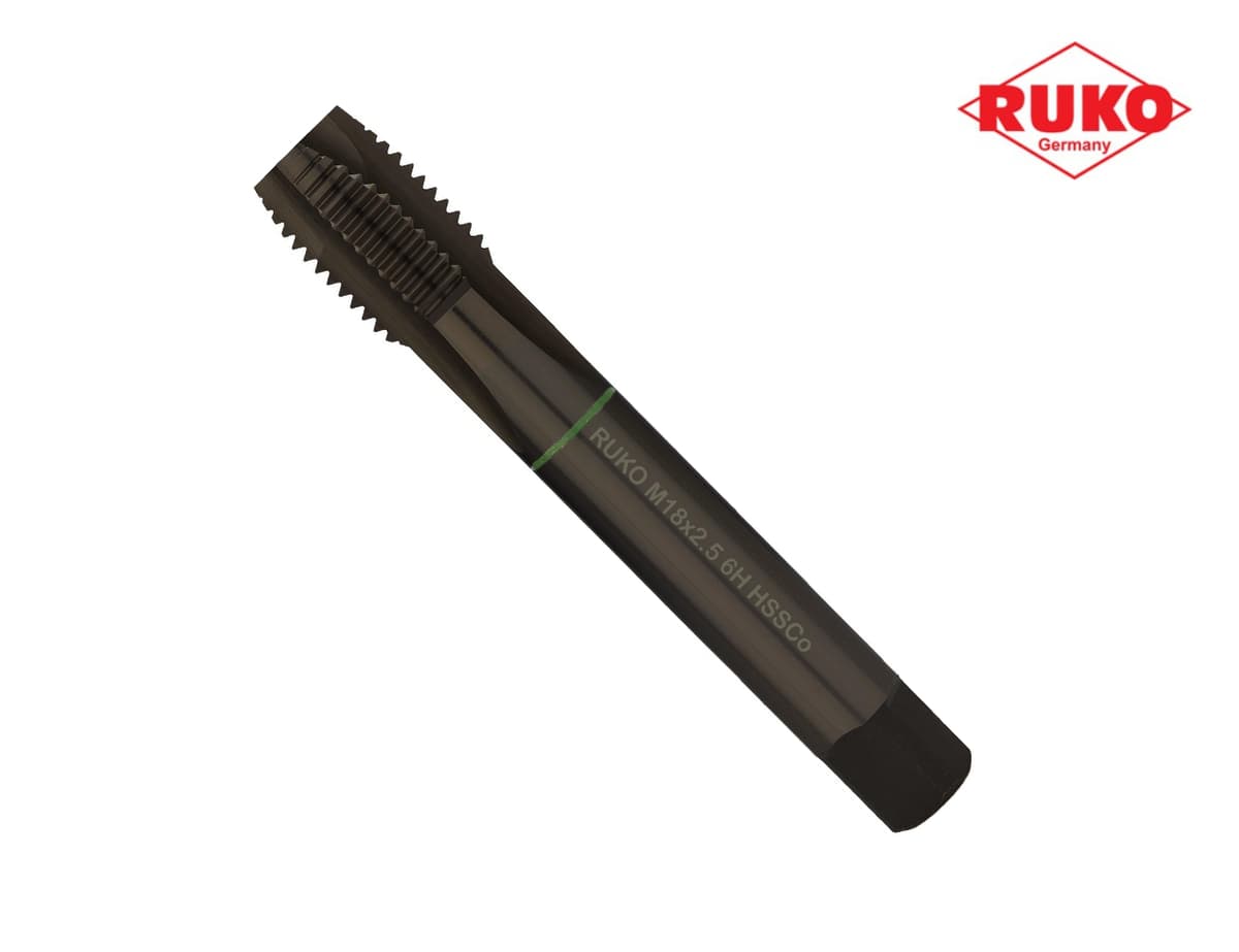 Метчик машинный RUKO HSSE VAP DIN376 6h метрическая резьба М18х2,5 мм 232180VA