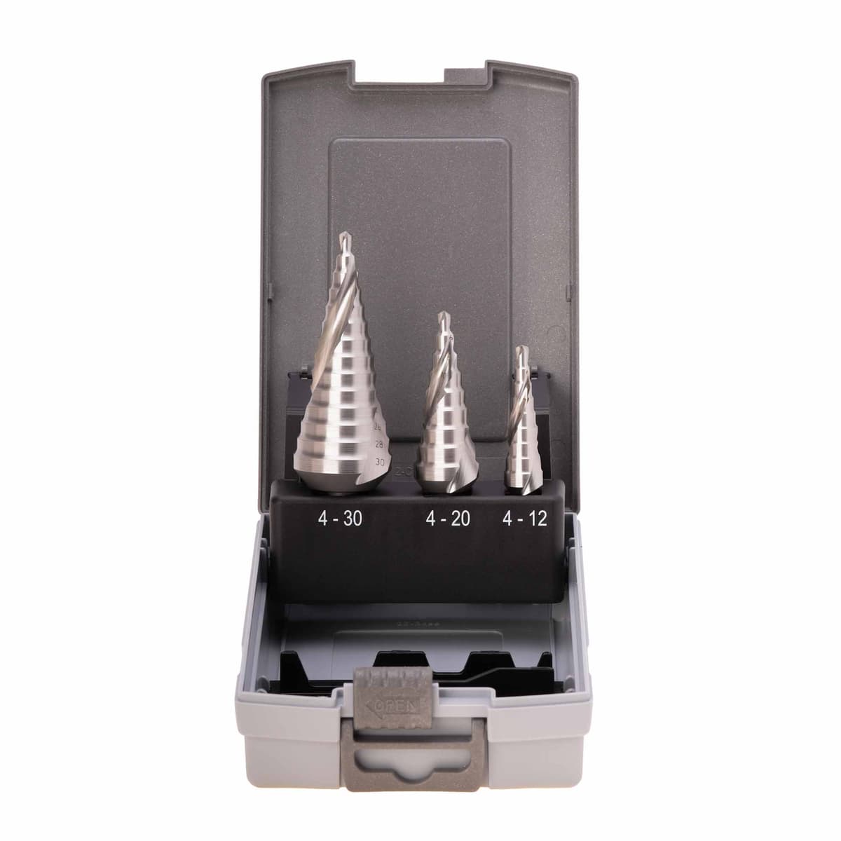 Набор ступенчатых сверл RUKO NextGeneration HSSE-Co5 4-12/4-20/4-30 мм 3 шт 101026ERO