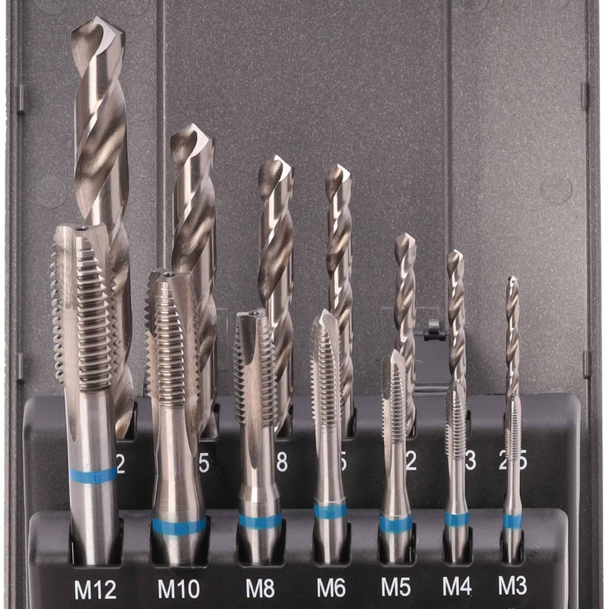 Набор машинных метчиков RUKO 14 предметов M3-M12 HSS-G DIN371/376 245048RO