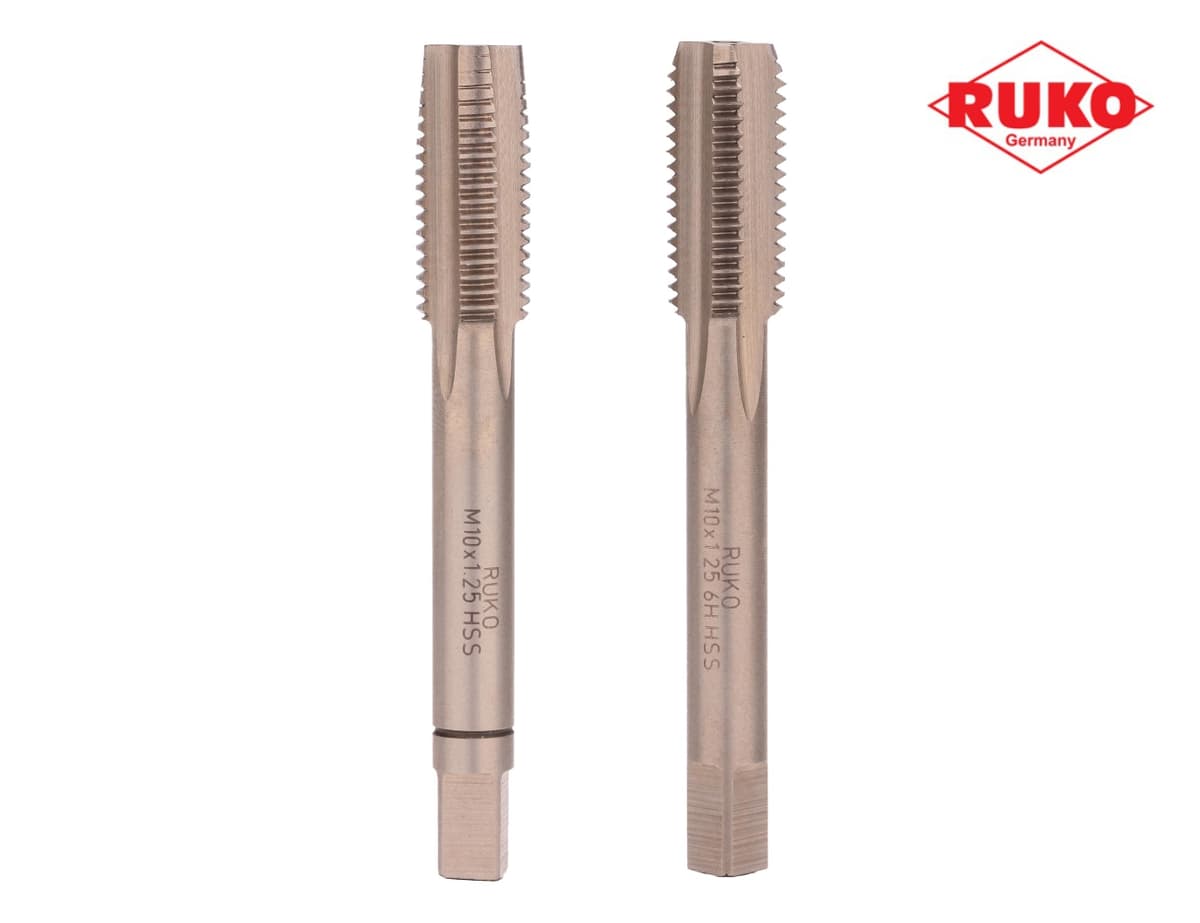 Набор метчиков RUKO HSS-G DIN2181 6h метрическая резьба М10х1,25 мм 2 шт 235101