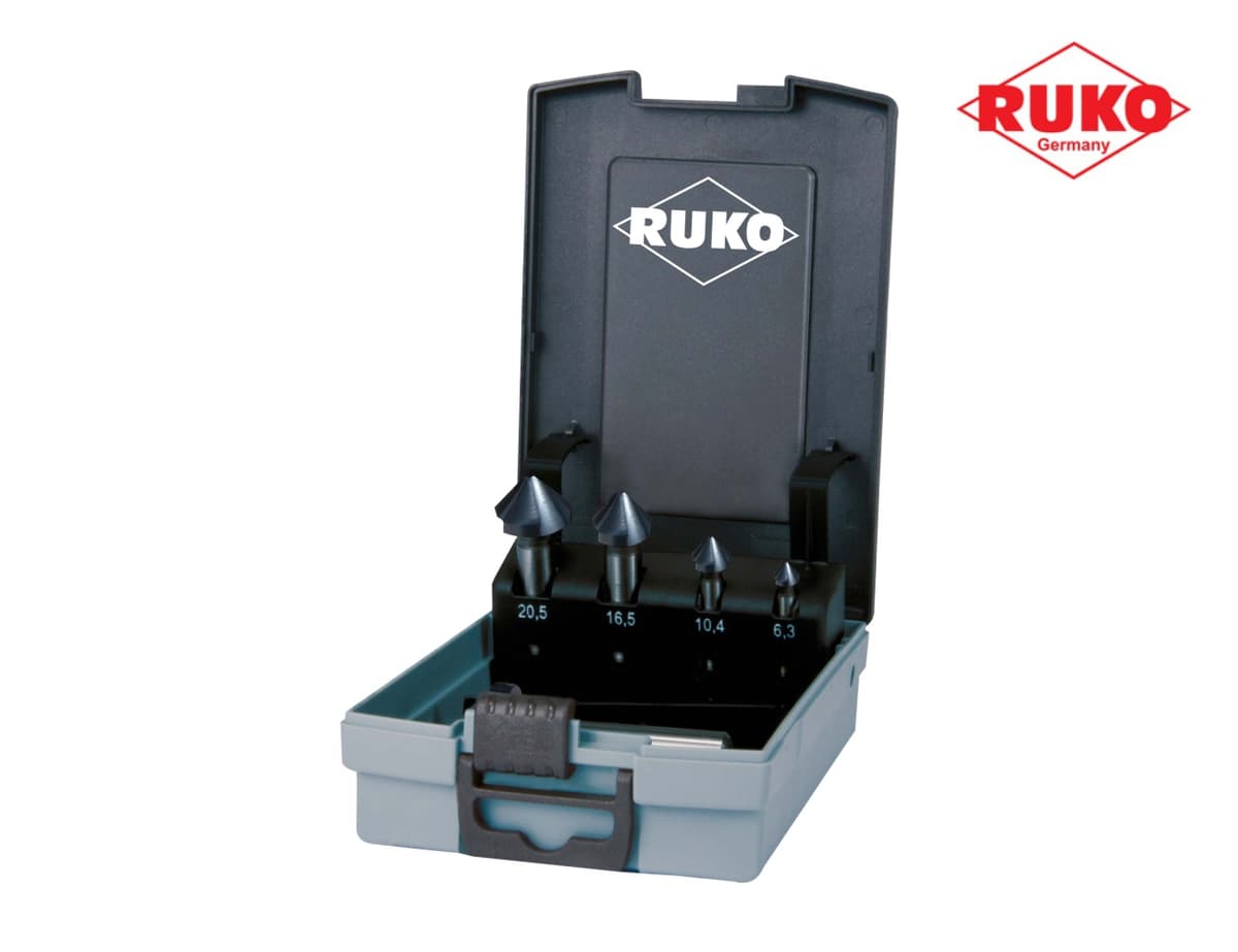 Набор зенковок RUKO 90° 6,3-25 мм DIN335C HSS-G TiALN 3z 5 шт 102154FRO