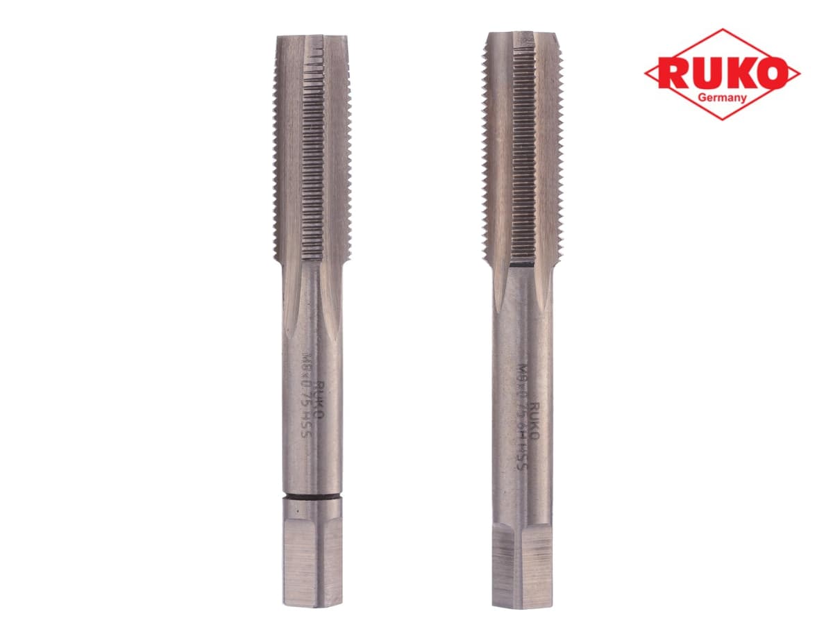 Набор метчиков RUKO HSS-G DIN2181 6h метрическая резьба М8х0,75 мм 2 шт 235080