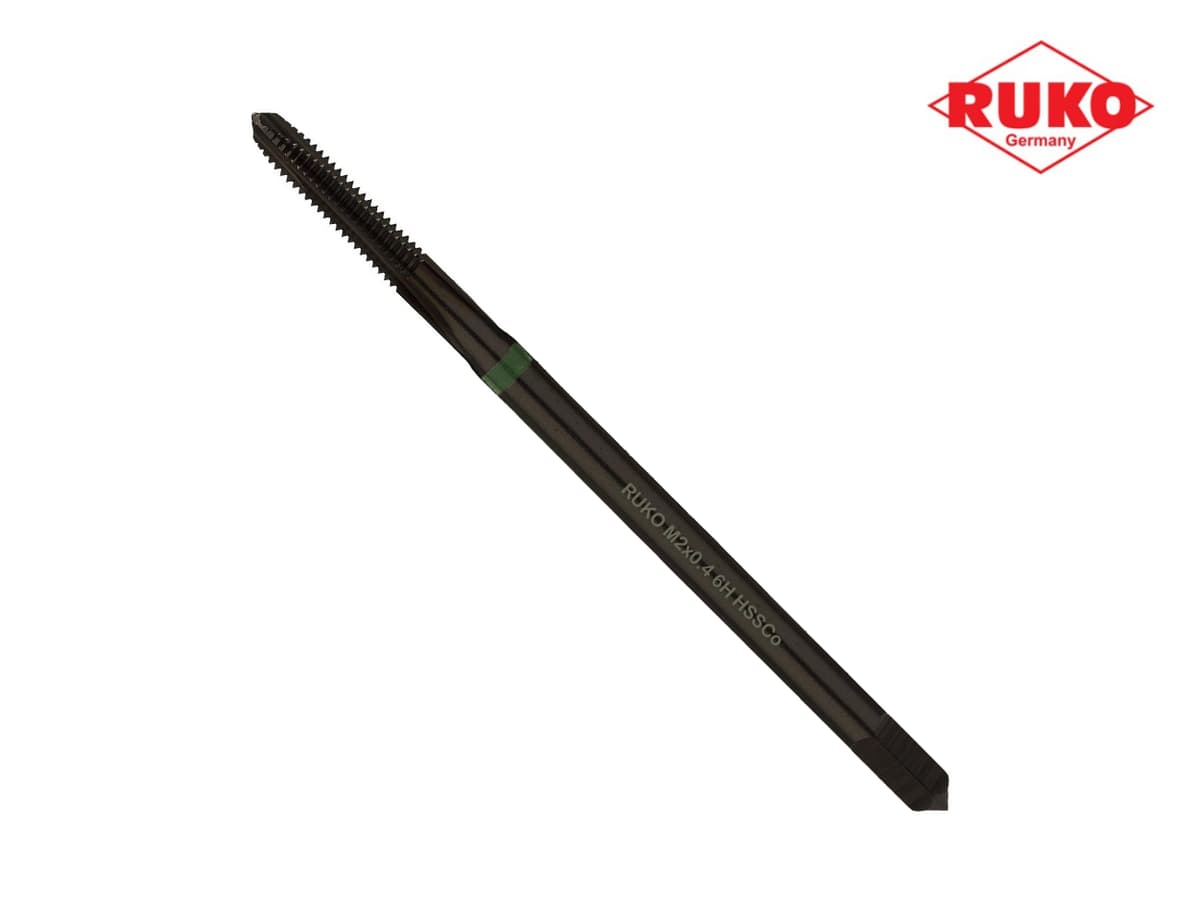 Метчик машинный RUKO HSSE VAP DIN371 6h метрическая резьба М2х0,4 мм 232020VA