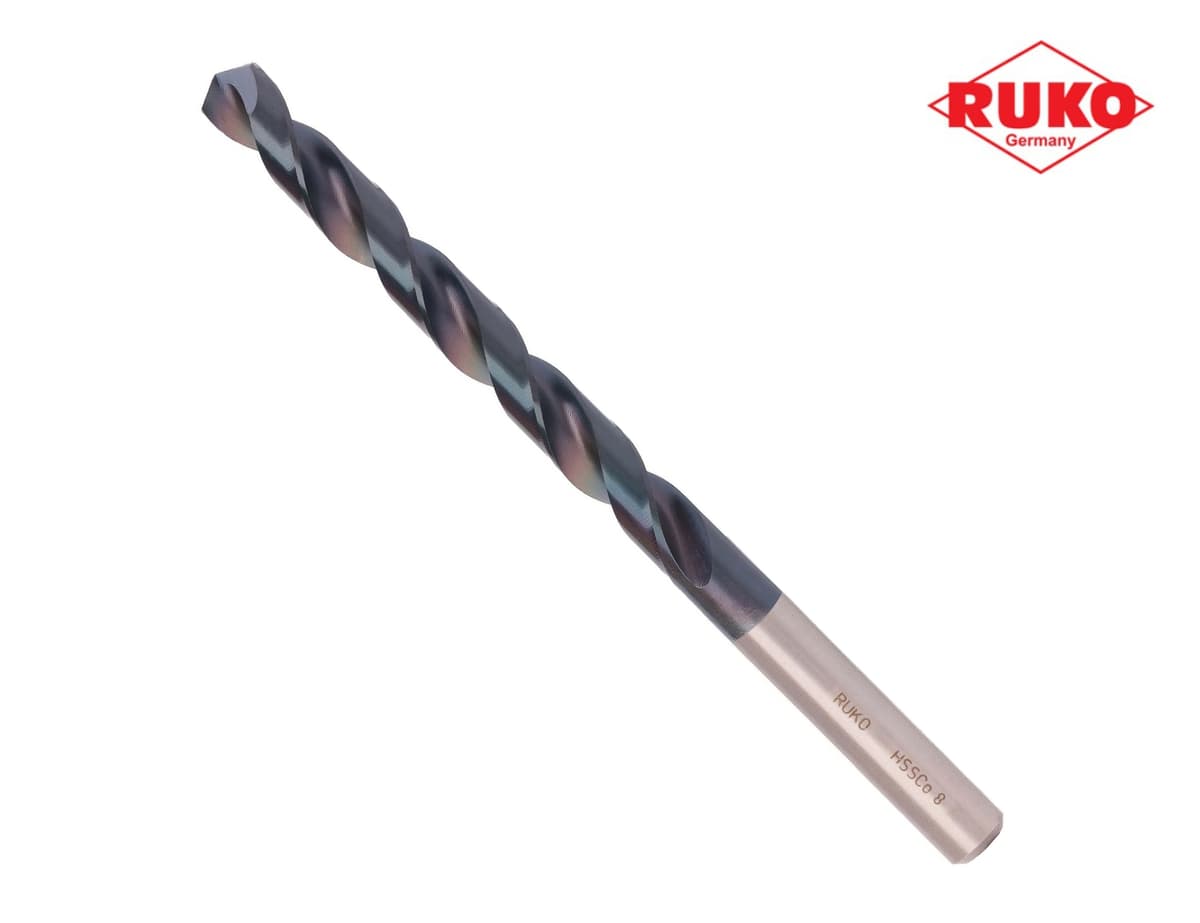 Сверло по металлу RUKO HSSE-Co8 TiALN 3,2x65/36 мм DIN338 h8 5xD 130° 281032EF