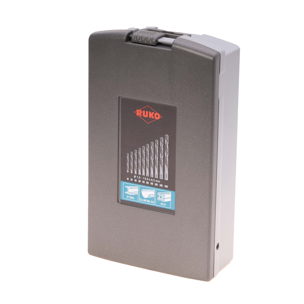 Набор сверл левого вращения RUKO HSS-G 118° DIN338 1,0-13,0 мм 25 шт 214215LIRO