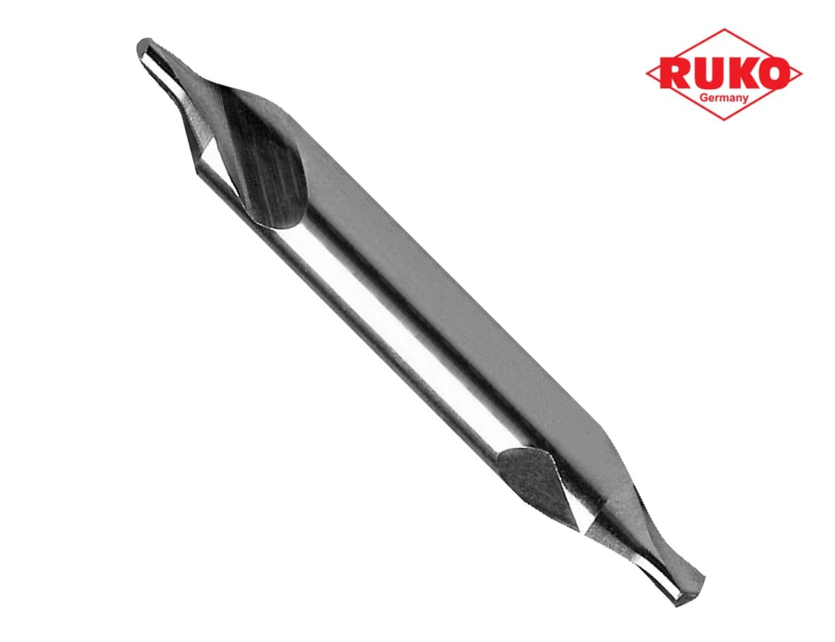 Сверло центровочное RUKO HSS-G 2,0x40,0 мм DIN333 Форма А d=5,0 мм 217020