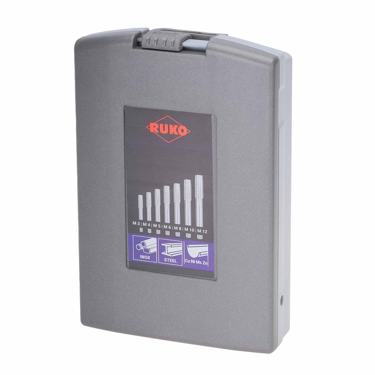 Набор комплектных метчиков RUKO 21 предмет M3-M12 HSSE DIN352 245001ERO