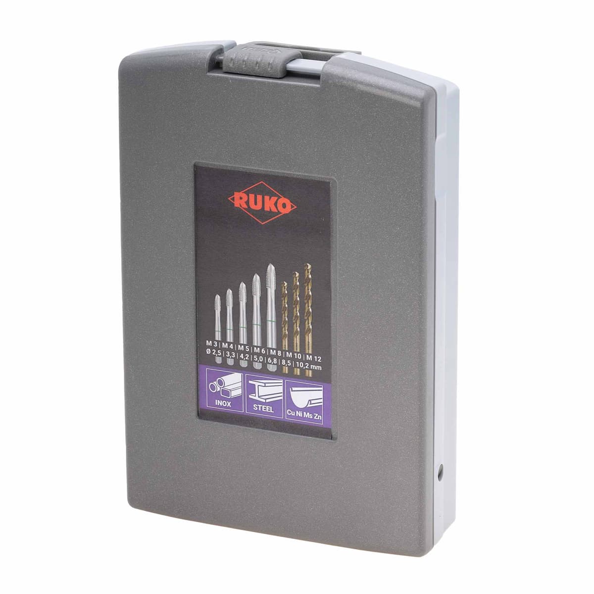 Набор машинных метчиков RUKO 14 предметов M3-M12 HSSE DIN371/376 245051RO