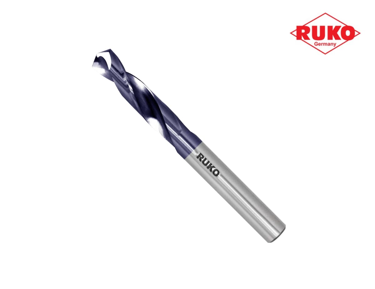 Сверло короткое по металлу RUKO HSSE-Co5 TiALN 6,5x70/31 мм DIN1897 h8 3xD 130° 202065EF