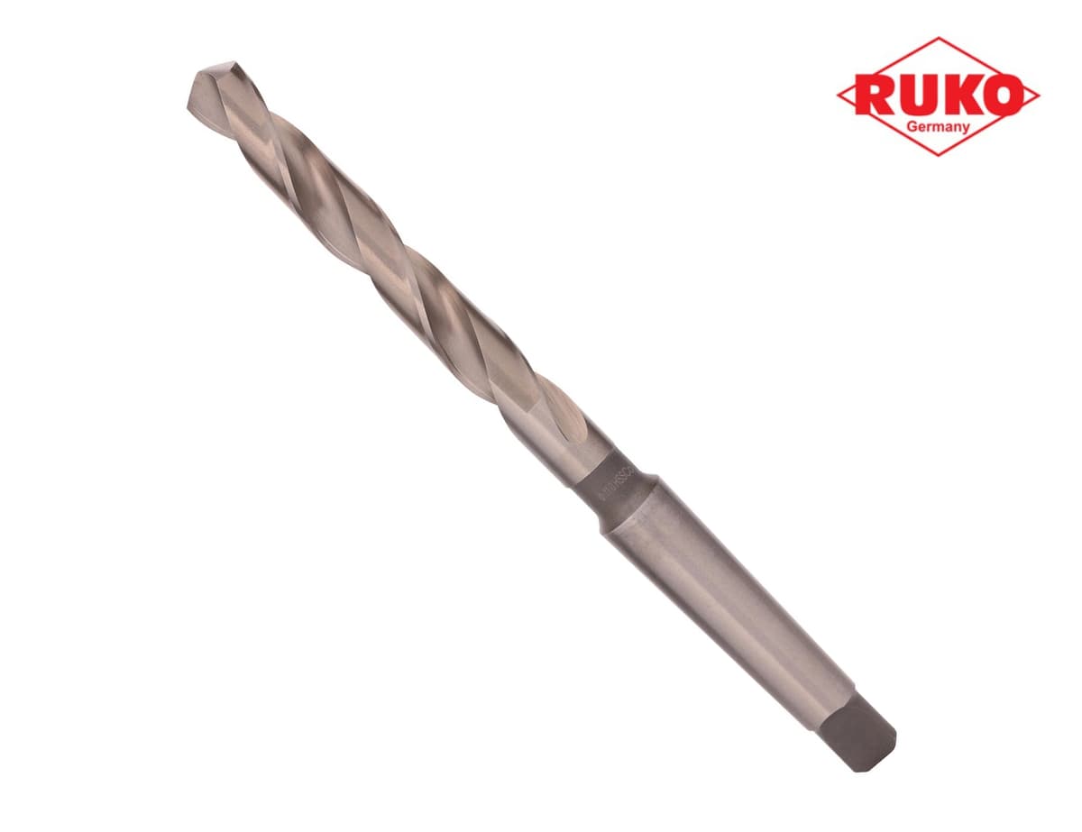 Сверло с коническим хвостовиком RUKO HSSE-Co5 11,0x175/94 мм DIN345 h8 6xD 118° KM1 204110E