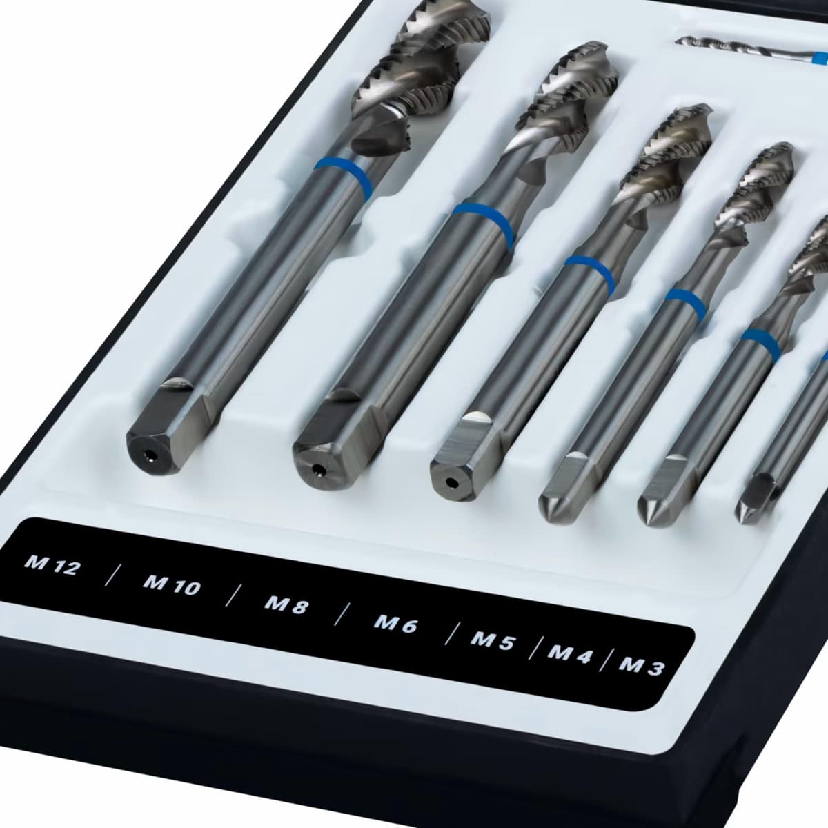 Набор винтовых машинных метчиков RUKO 7 предметов M3-M12 HSS-G DIN371/376 245058RK