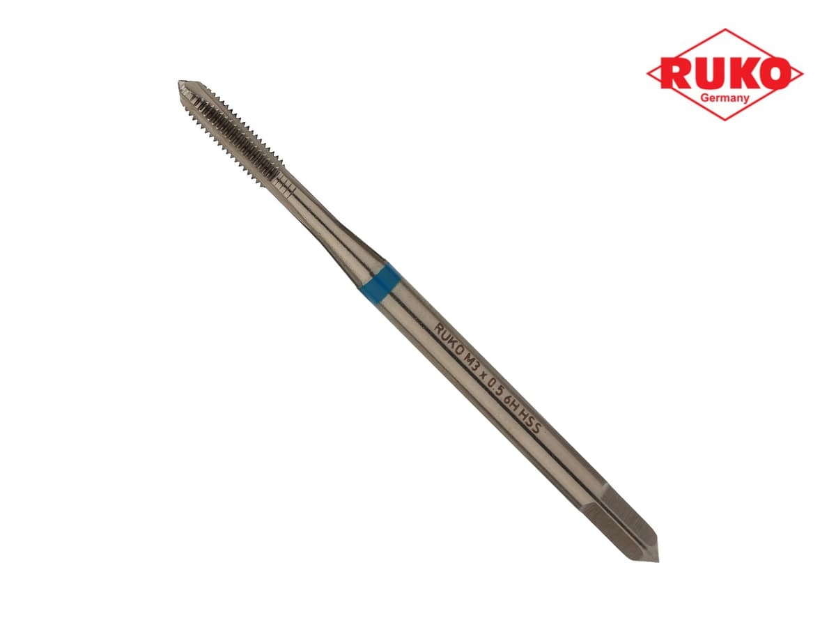 Метчик машинный RUKO HSS-G DIN371 6h метрическая резьба М3х0,5 мм 232030