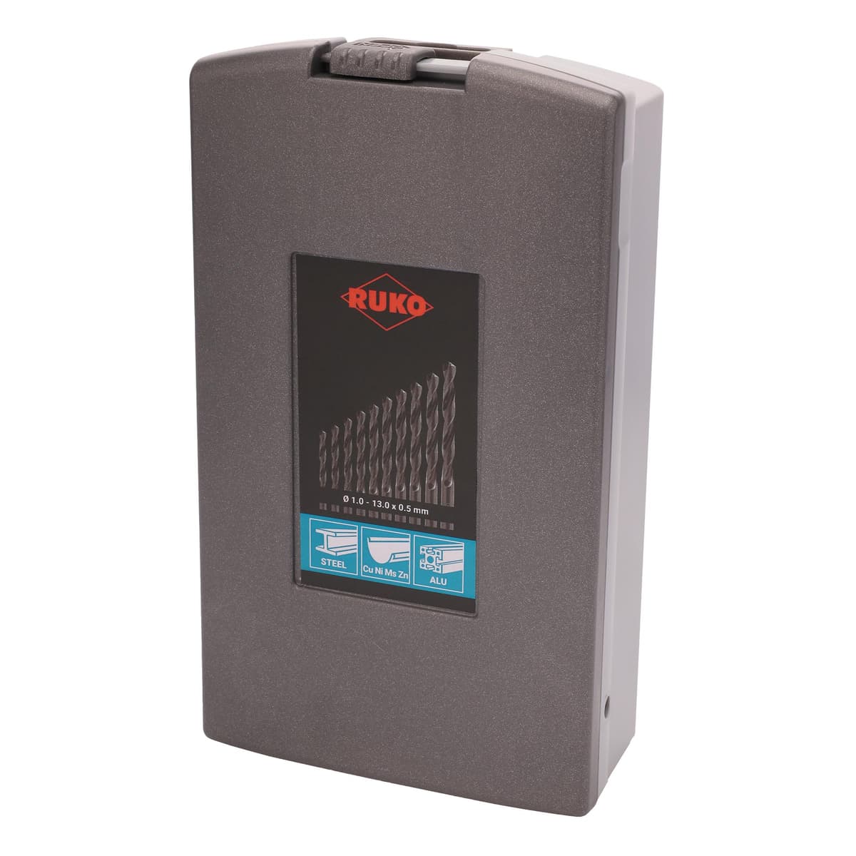 Набор сверл RUKO HSS-R 118° DIN338 1,0-13,0 мм 25 шт 205213RO