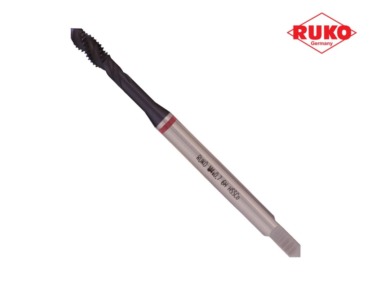 Метчик винтовой машинный RUKO HSSE TiALN DIN371 6h метрическая резьба М4х0,7 мм 234040EF