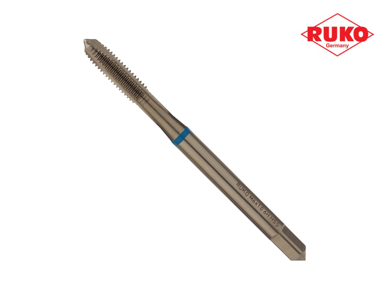 Метчик машинный RUKO HSS-G DIN371 6h метрическая резьба М6х1,0 мм 232060