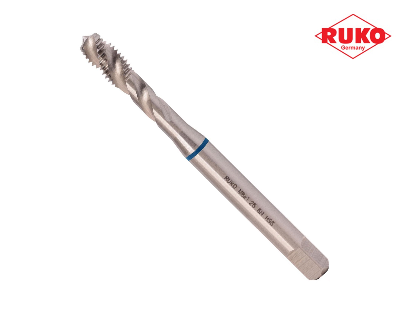 Метчик винтовой машинный RUKO HSS-G DIN371 6h метрическая резьба М8х1,25 мм 234080