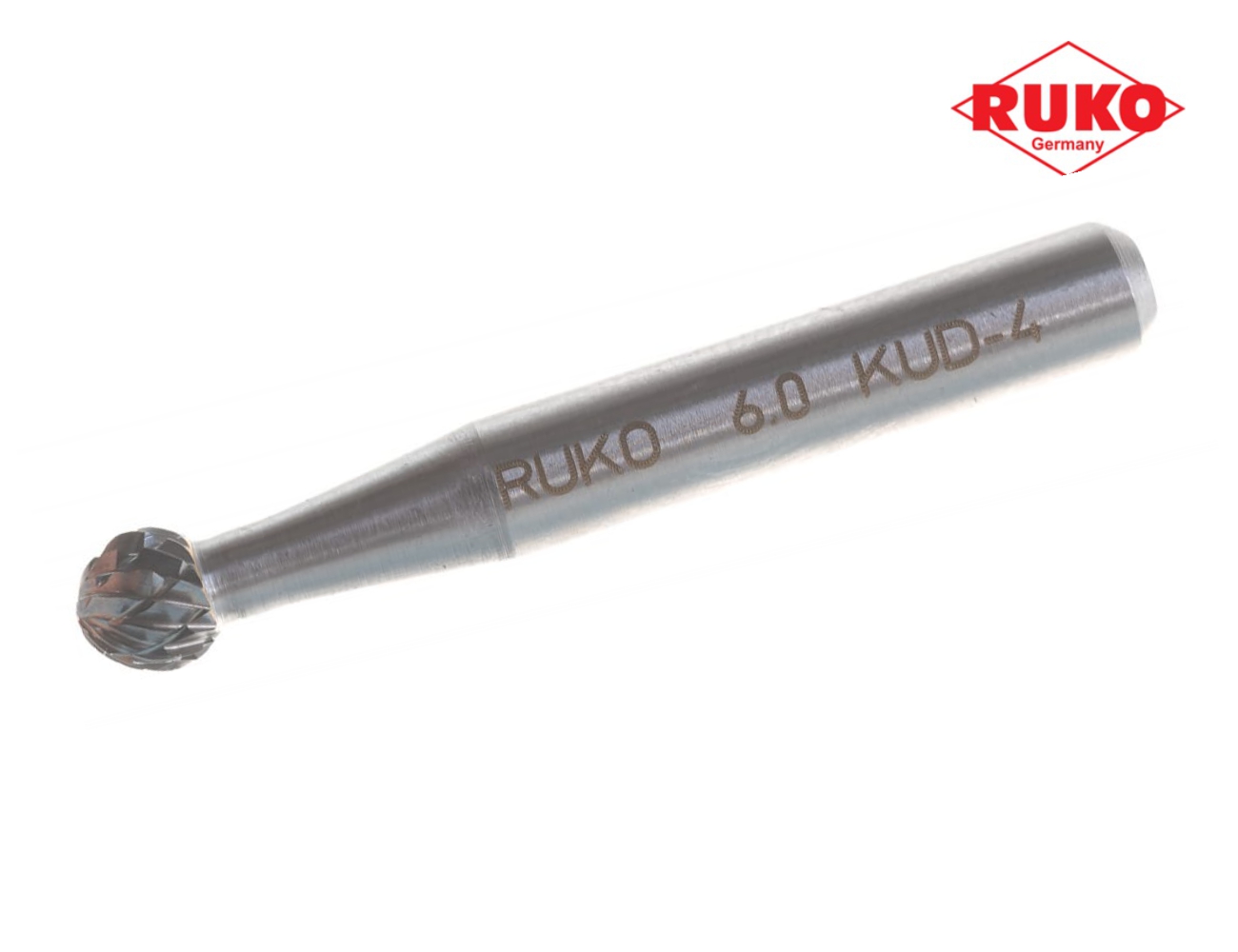 Бор-фреза твердосплавная RUKO HM D(KUD) 6,0x5,4x45x6 мм 116041